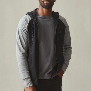 American Giant Men's Colorblock Lightweight Full Zip Made In USA Size M